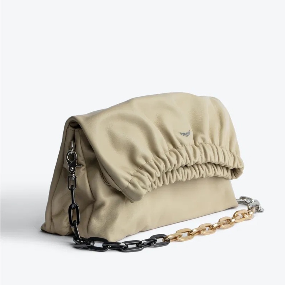 NEW! Zadig & Voltaire Rockyssime leather shoulder bag